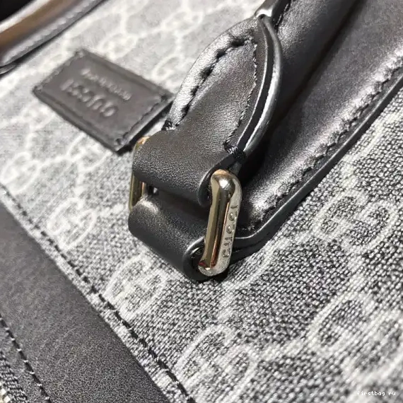 First bag ru GUCCI Black GG briefcase 0613